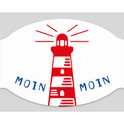 Papier-Mundschutz - "Moin Moin"
